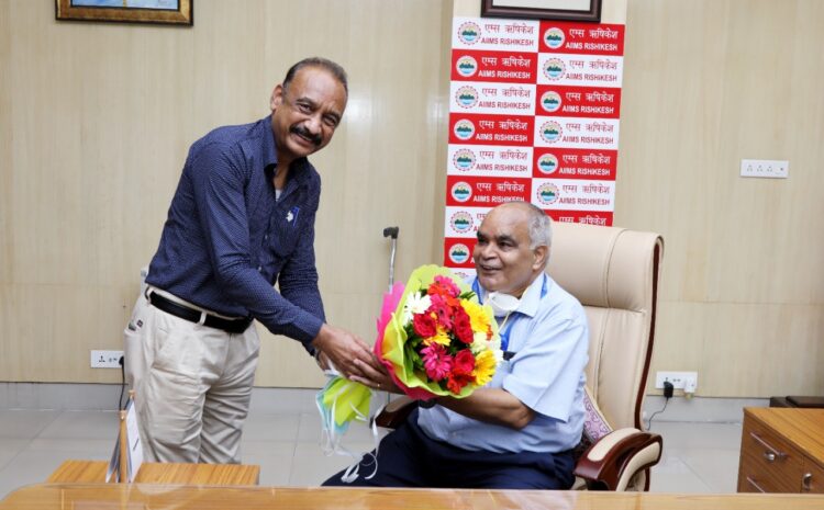 अखिल भारतीय आयुर्विज्ञान संस्थान एम्स ऋषिकेश में सोमवार को नए निदेशक प्रो. अरविंद राजवंशी जी ने विधिवत कार्यभार ग्रहण कर लिया